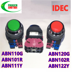 Nút nhấn tự reset IDEC ABN110 ABN101 ABN111 ABN120 ABN102 ABN122 R G B Y