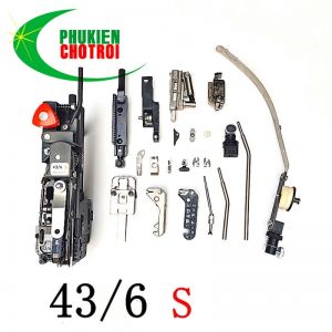 Phụ kiện máy dập ghim yên ngựa bán tự động Hale 43/6S với đầu ghim 43/6S, đầu ghim Martini.