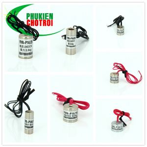 Cuộn hút nam châm điên mini phi 8 10 12 13 15 16 18 (12-24VDC)