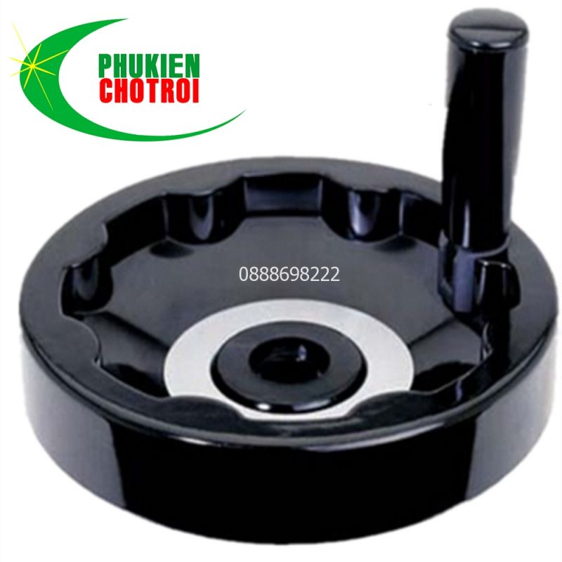 Video mô tả tay quay tròn phi 80 100 160 tay gấp gọn